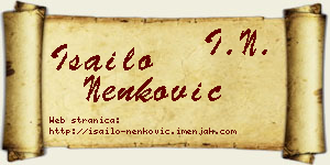 Isailo Nenković vizit kartica